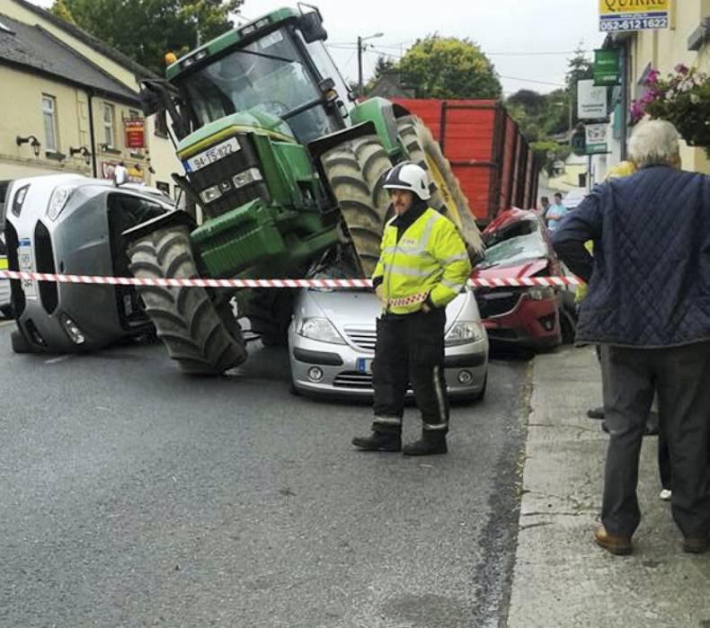 Serious tractor crash in Ardfinnan, Co Tipperary 14 September 2015 Free