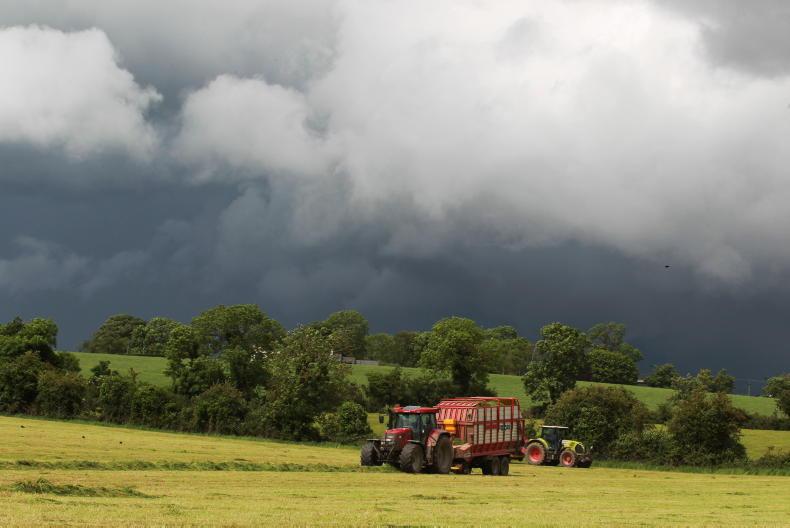 Status yellow thunderstorm warning issued for four counties