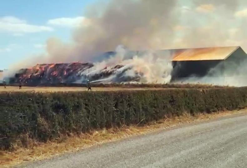 Fire engulfs rick of straw on Wexford farm 